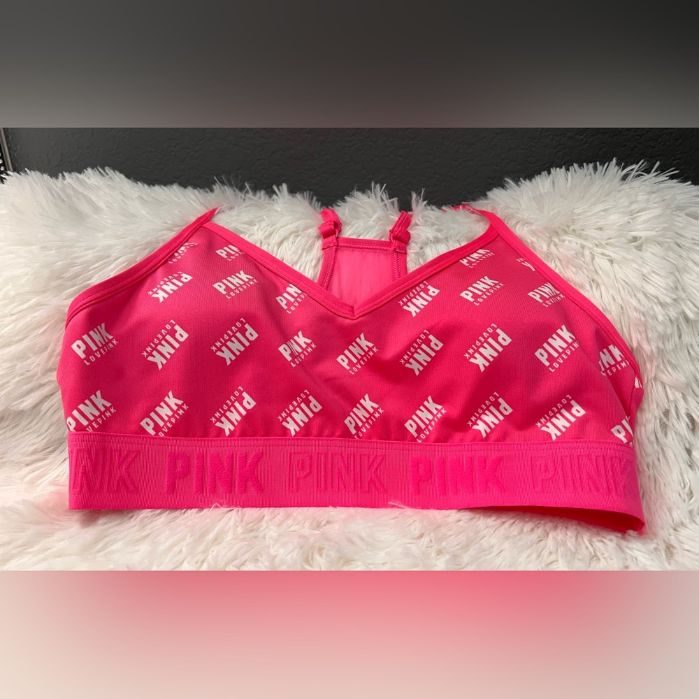 NWOT Vintage Victoria Secret PINK Active Pink Sports Bra
